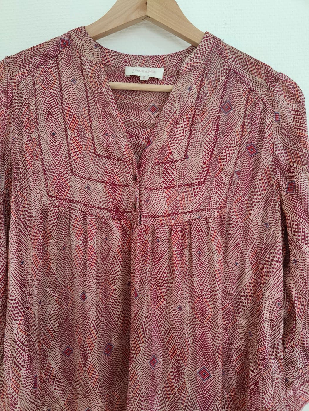 Blouse Grace & Mila à imprimé géométrique – Taille S — photo 3