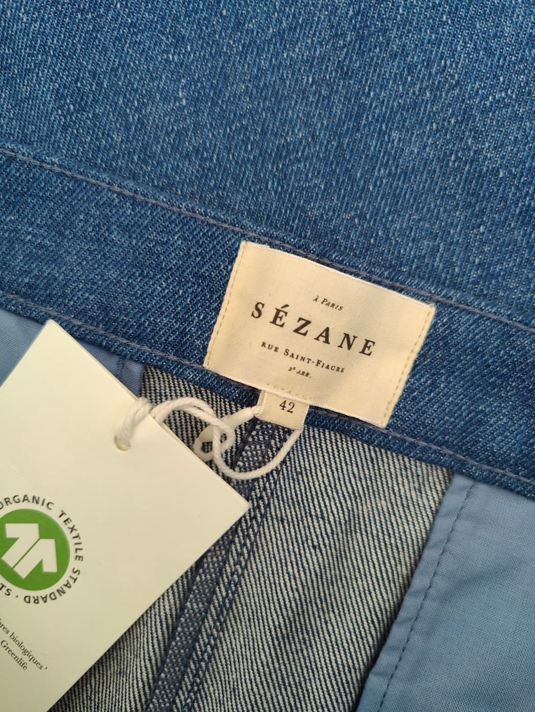 Pantalon Sézane en denim – Taille 42 — photo 4