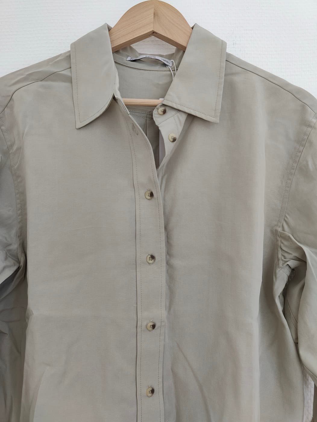 Chemise Mango beige à cordons – Taille M — photo 3