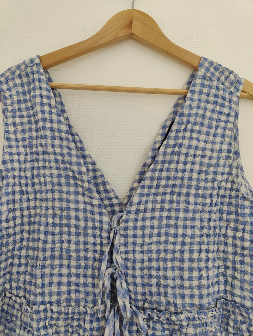 Top Zara vichy gaufré – Taille XL — photo 2