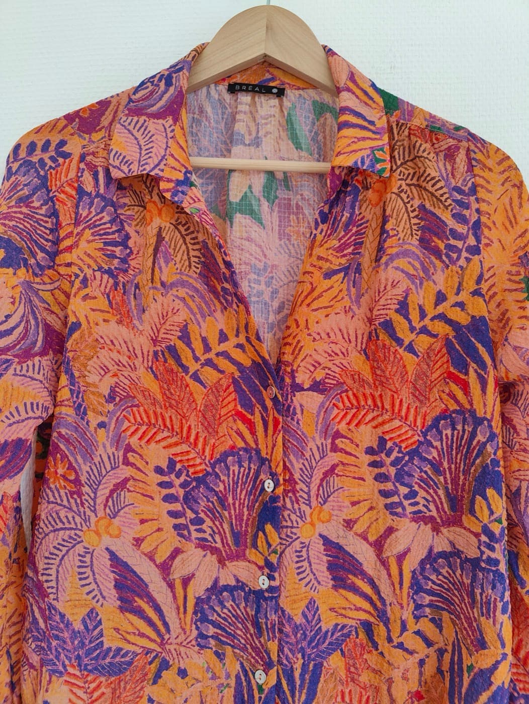 Chemise Bréal à imprimé tropical – Taille 38 — photo 3