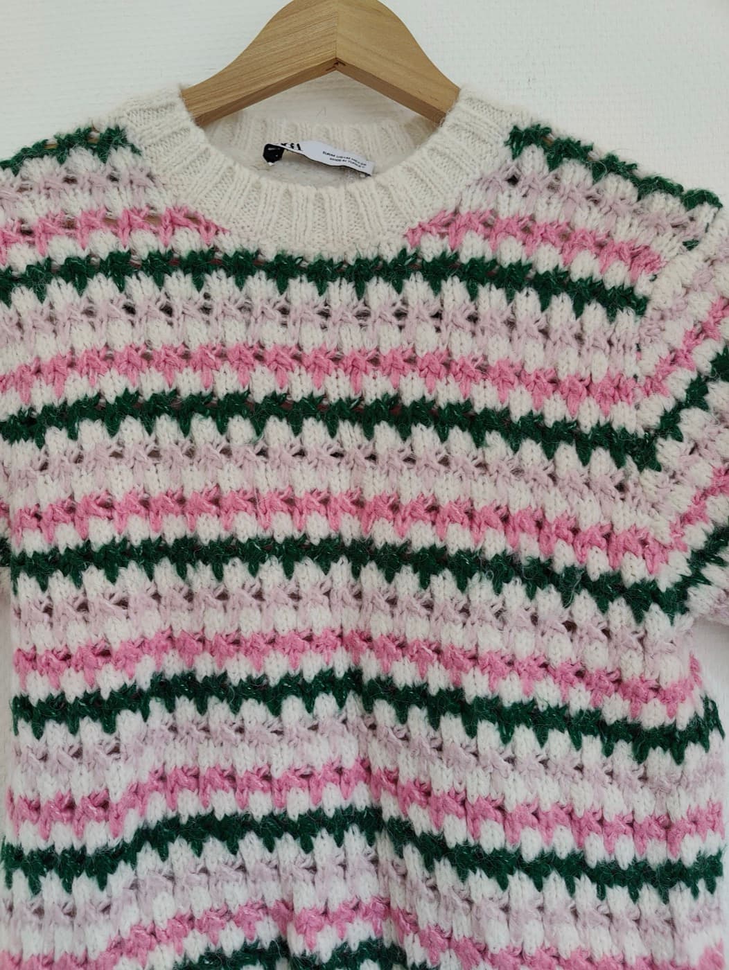 Top Zara en maille ajourée rayée – Taille M — photo 2