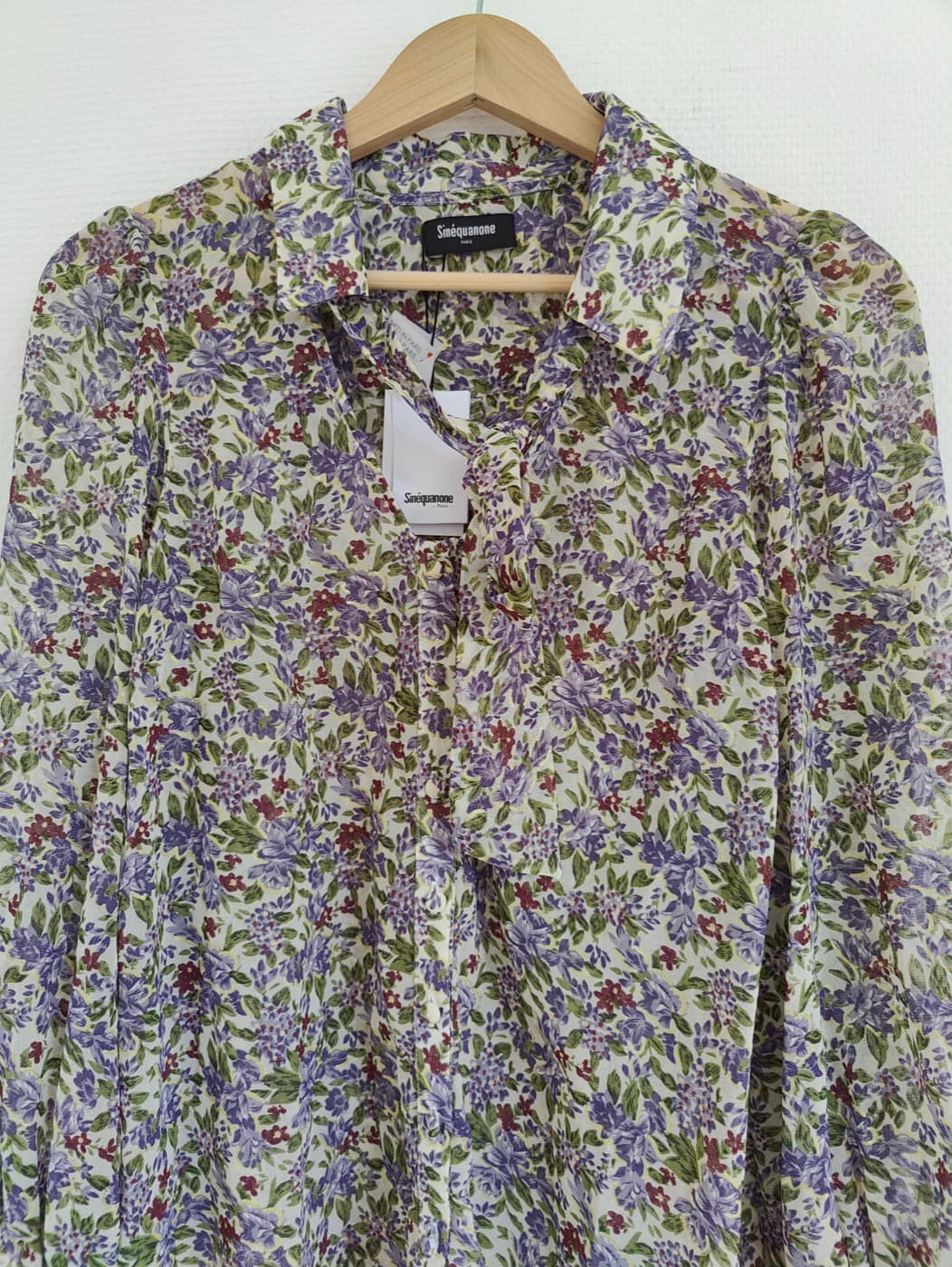 Chemise Sinéquanone à imprimé floral lilas – Taille 40 — photo 3