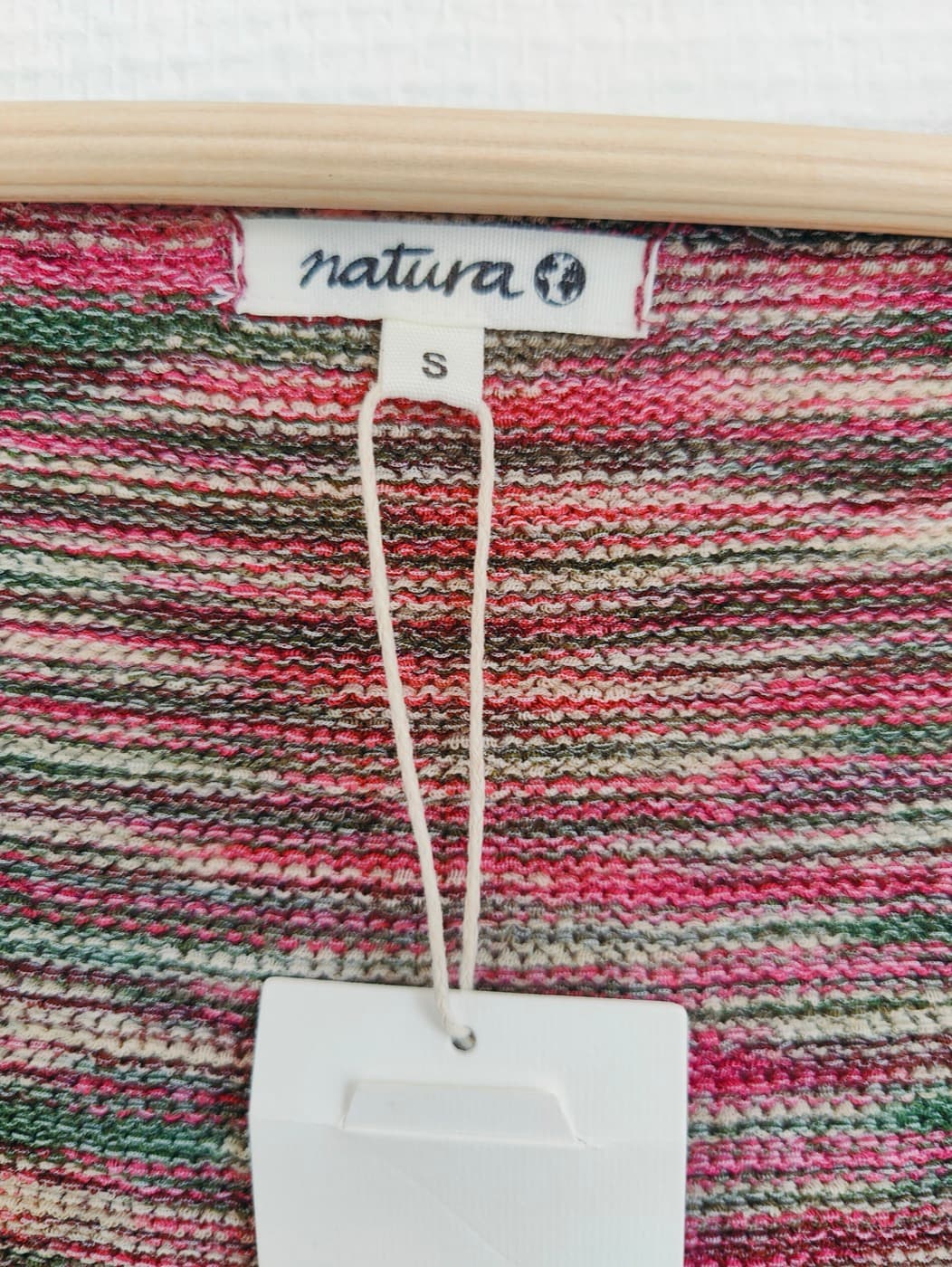 Cardigan Natura en maille chinée multicolore – Taille S — photo 5