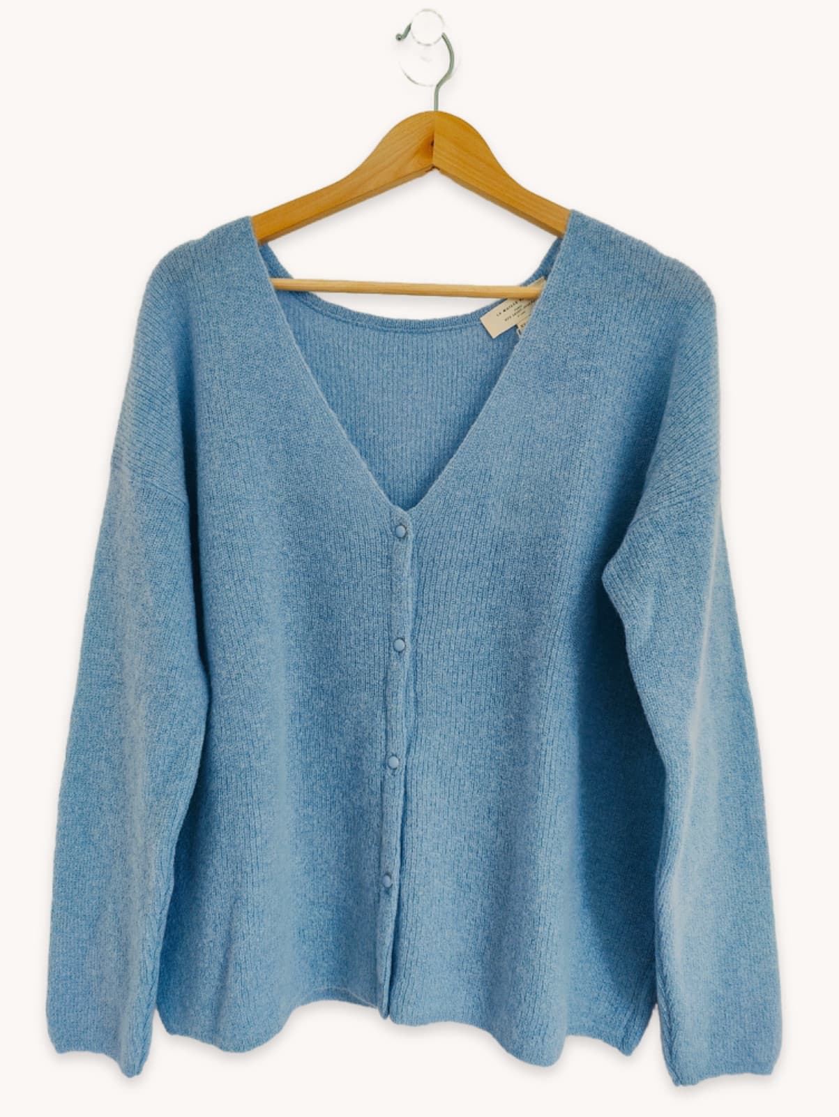 Gilet Sézane en mohair bleu ciel – Taille XXL — photo 2