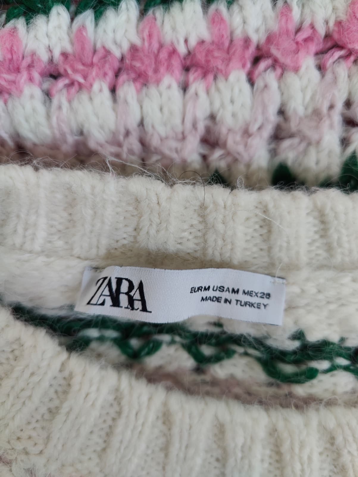 Top Zara en maille ajourée rayée – Taille M — photo 5