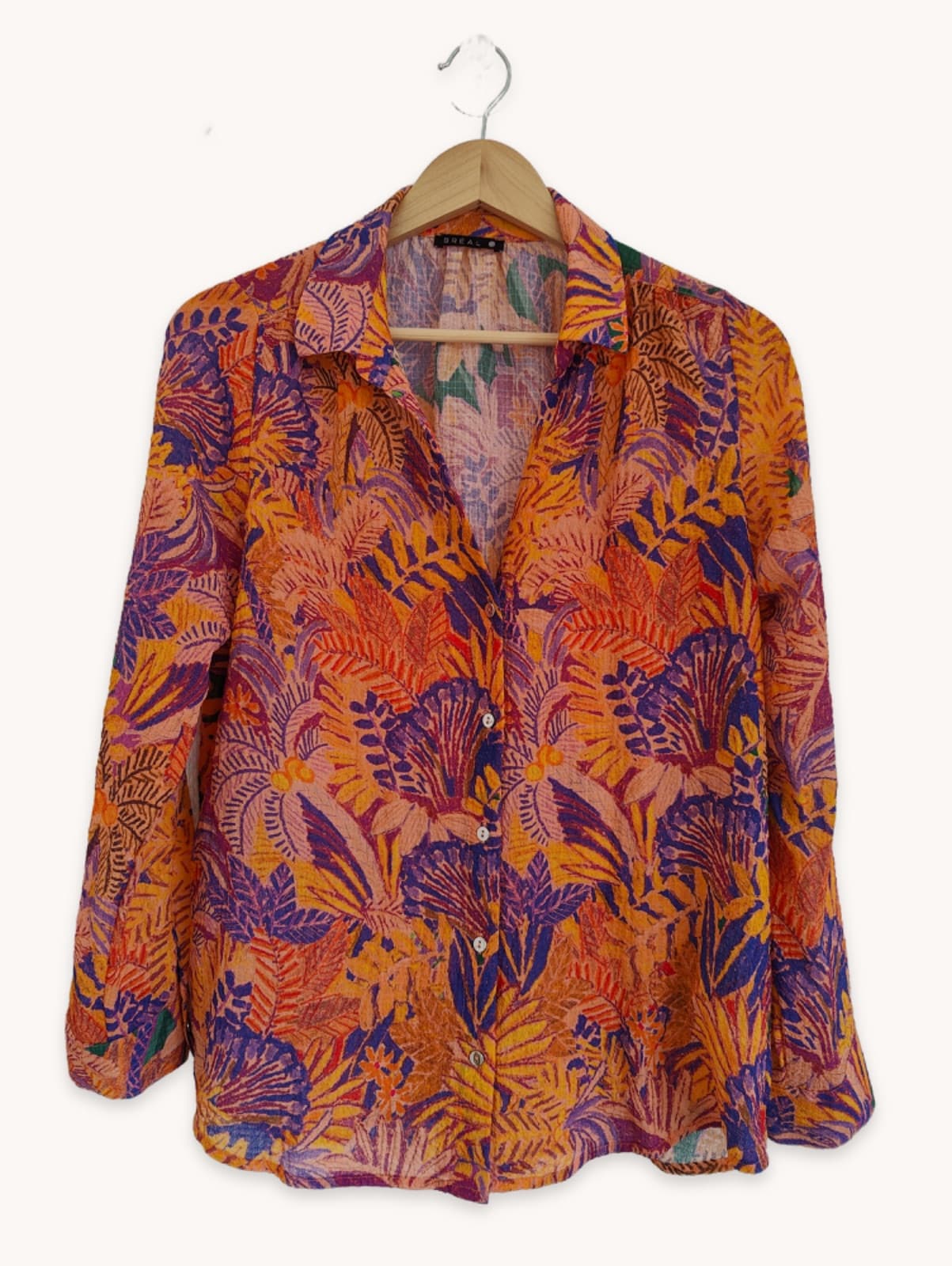 Chemise Bréal à imprimé tropical – Taille 38 — photo 2