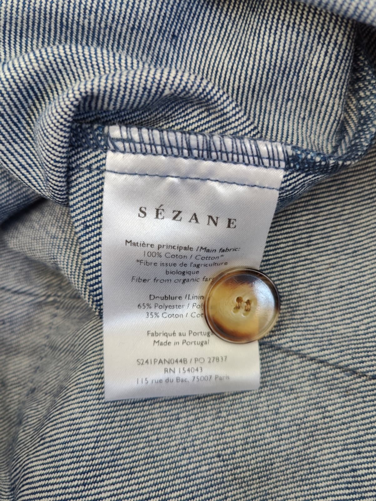 Pantalon Sézane en denim – Taille 42 — photo 5