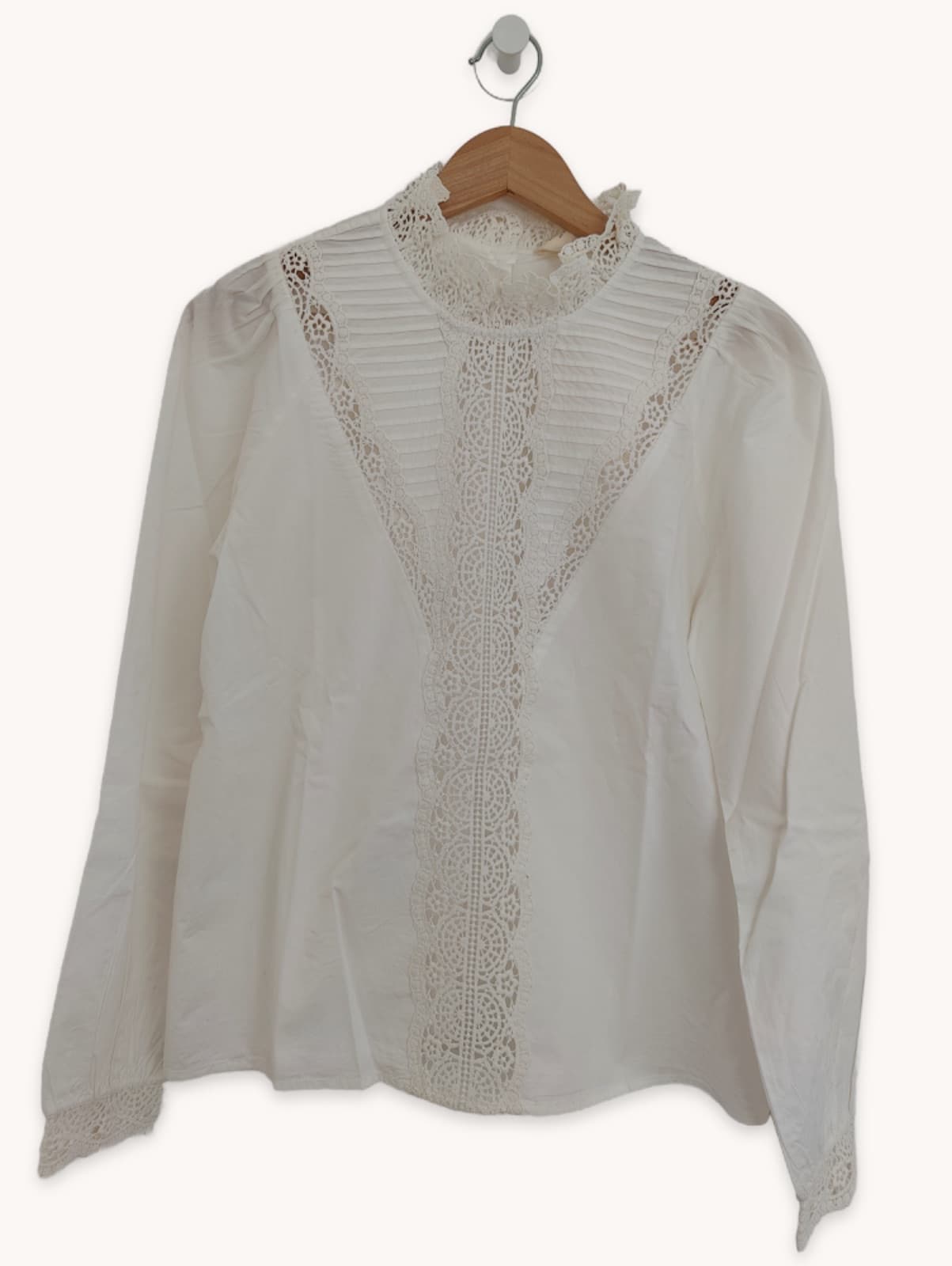 Blouse Sézane en dentelle macramé – Taille 40 — photo 2