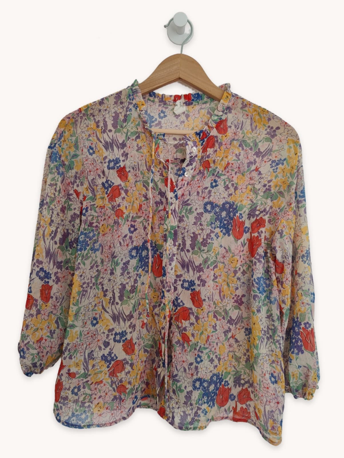 Blouse Mango à imprimé floral champêtre – Taille S — photo 2