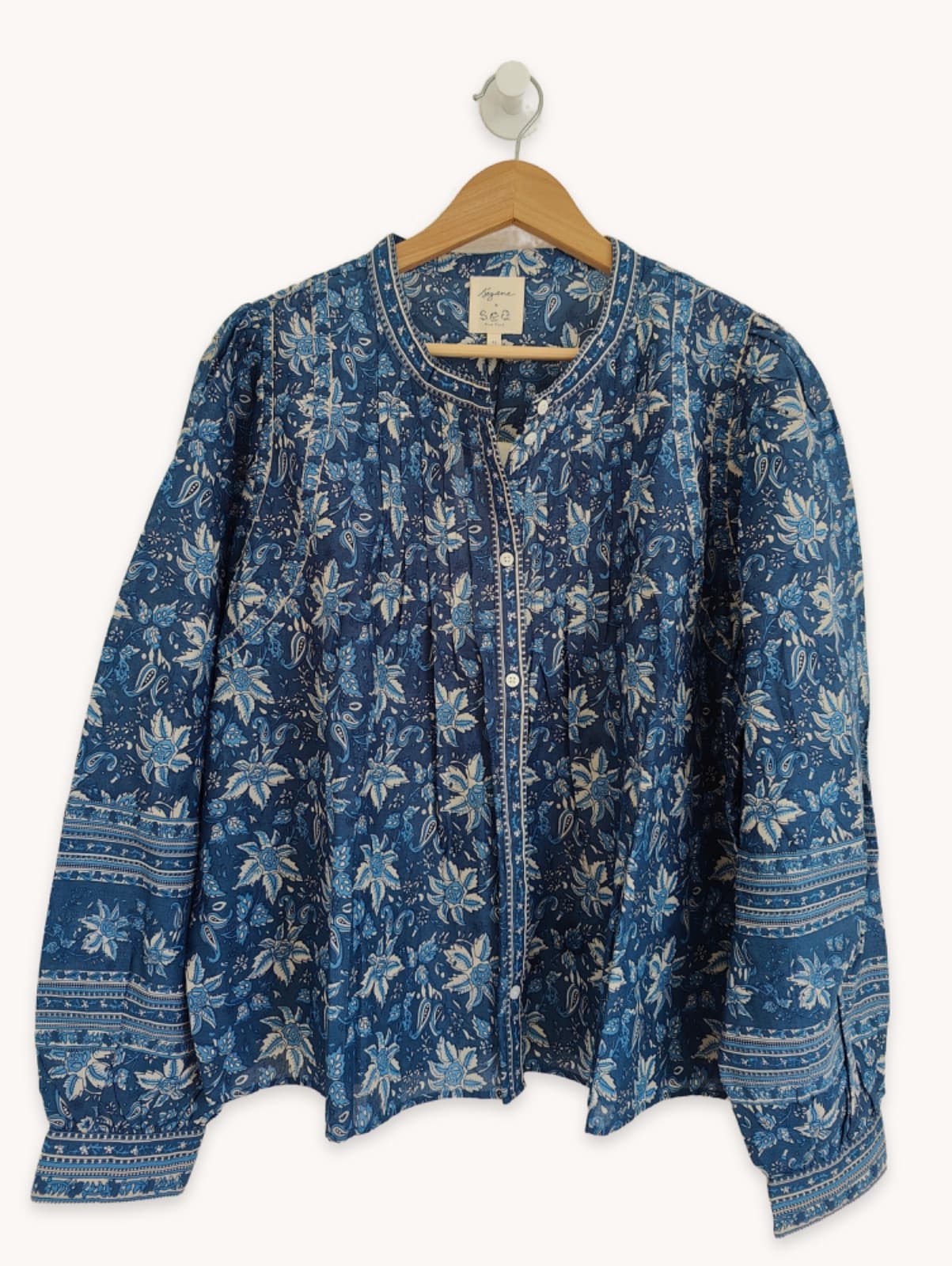 Blouse indigo Sézane x Sea NY – Taille 46 — photo 2