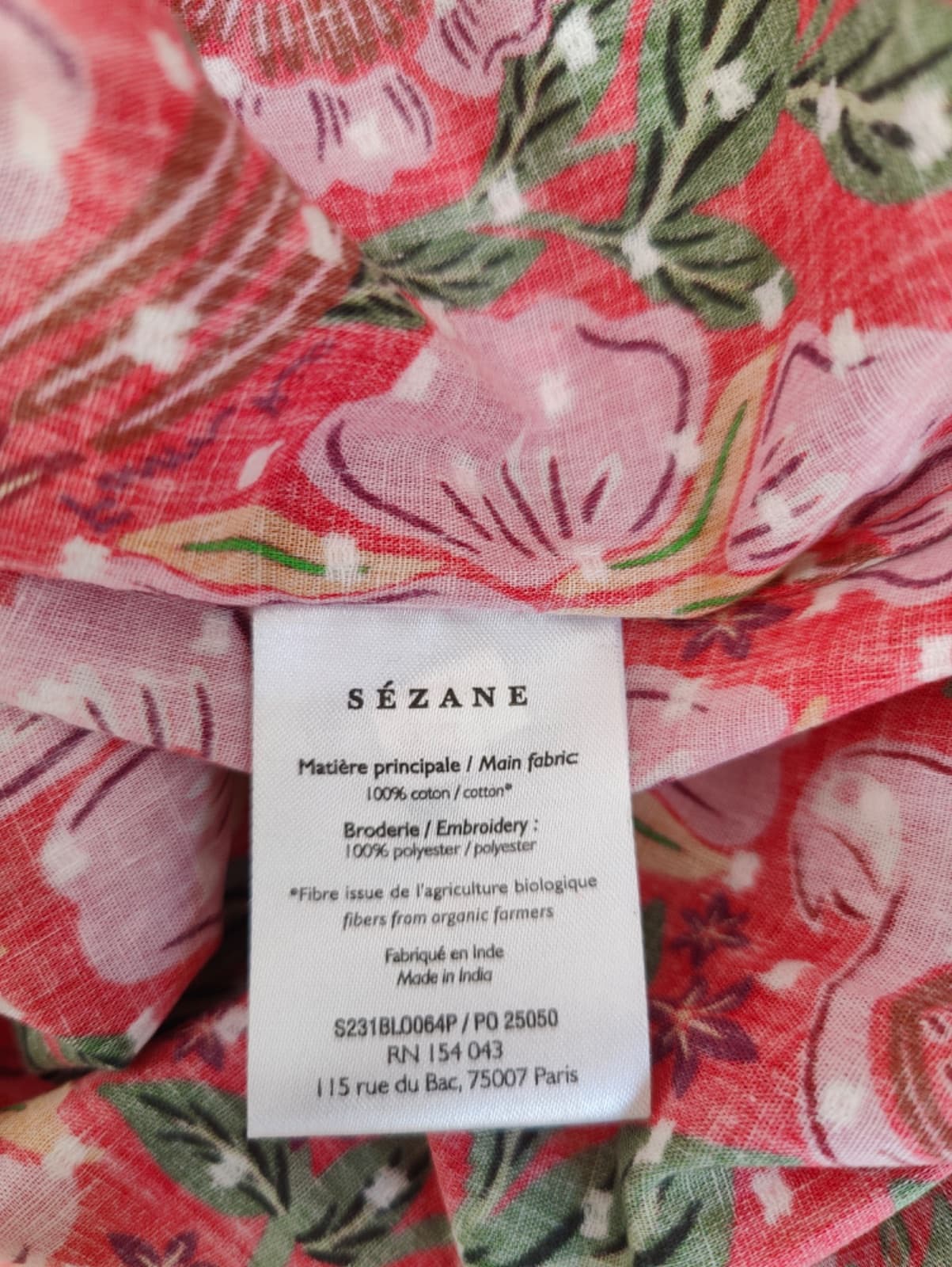 Blouse Sézane x Farm rio à imprimé floral – Taille L — photo 6