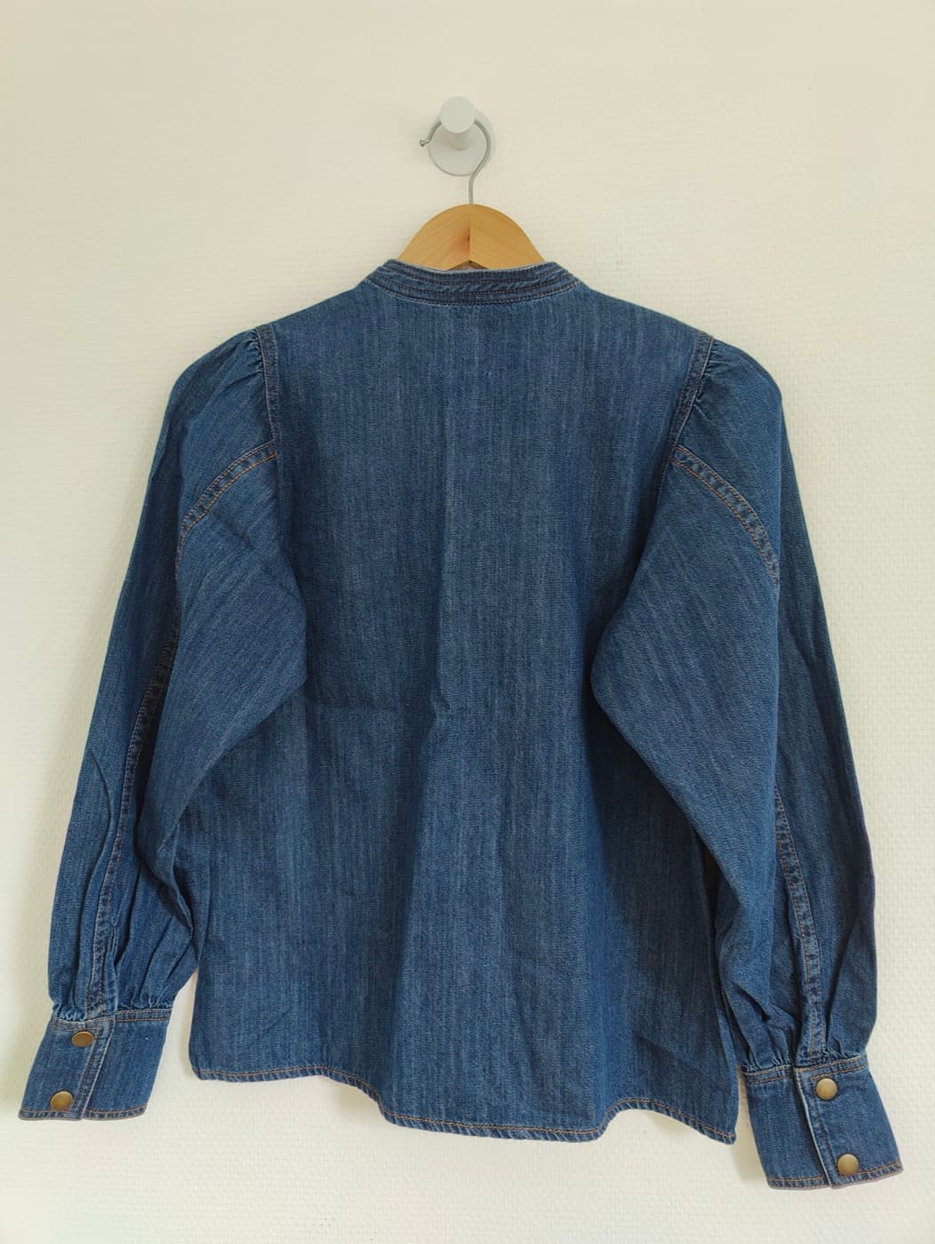Chemise Sézane en denim à col officier – Taille 34 — photo 4