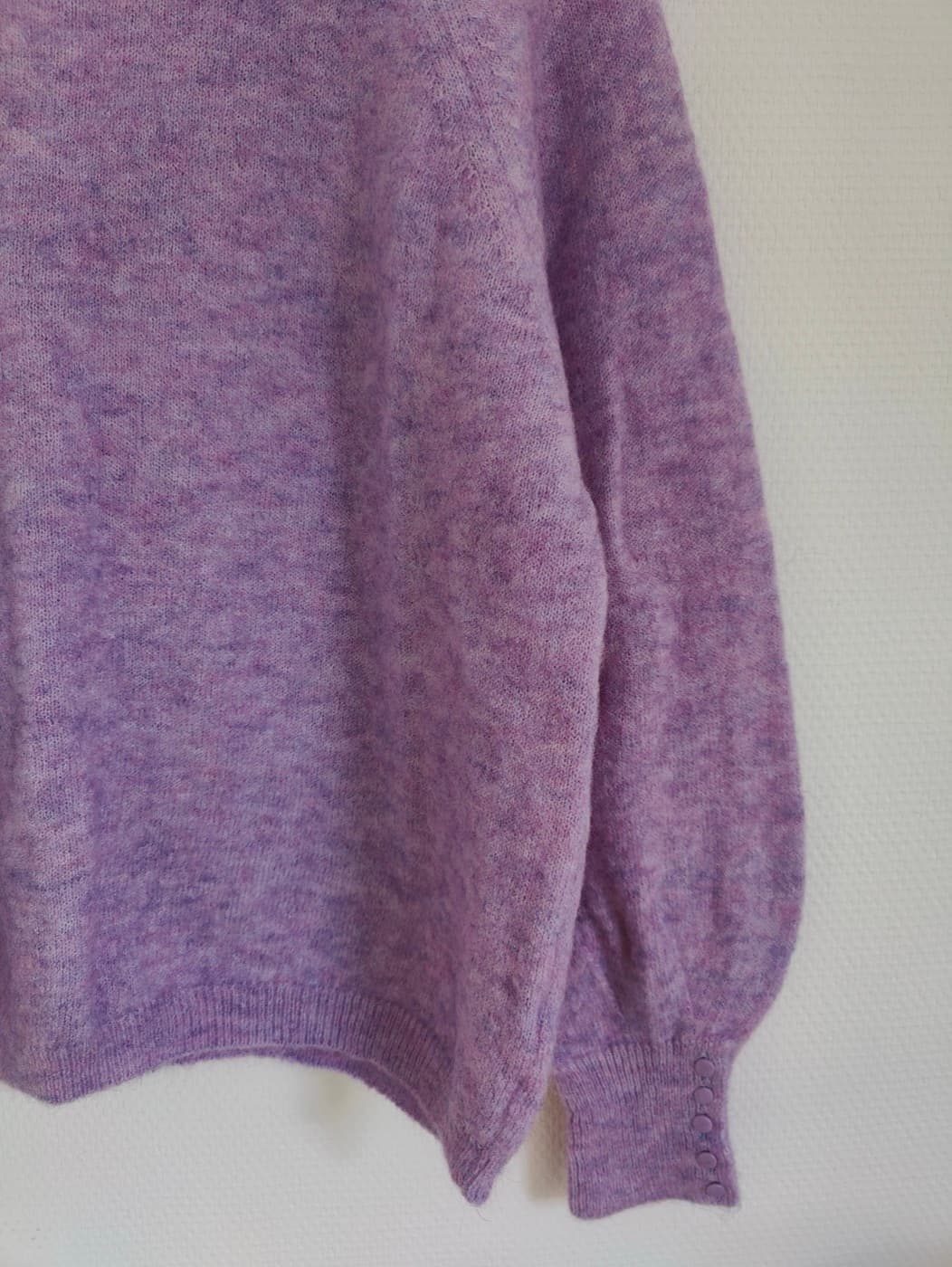 Pull Sézane en mohair lilas chiné – Taille L — photo 3