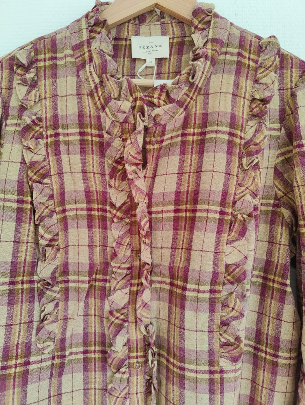 Chemise Sézane à carreaux tartan – Taille 46 — photo 2
