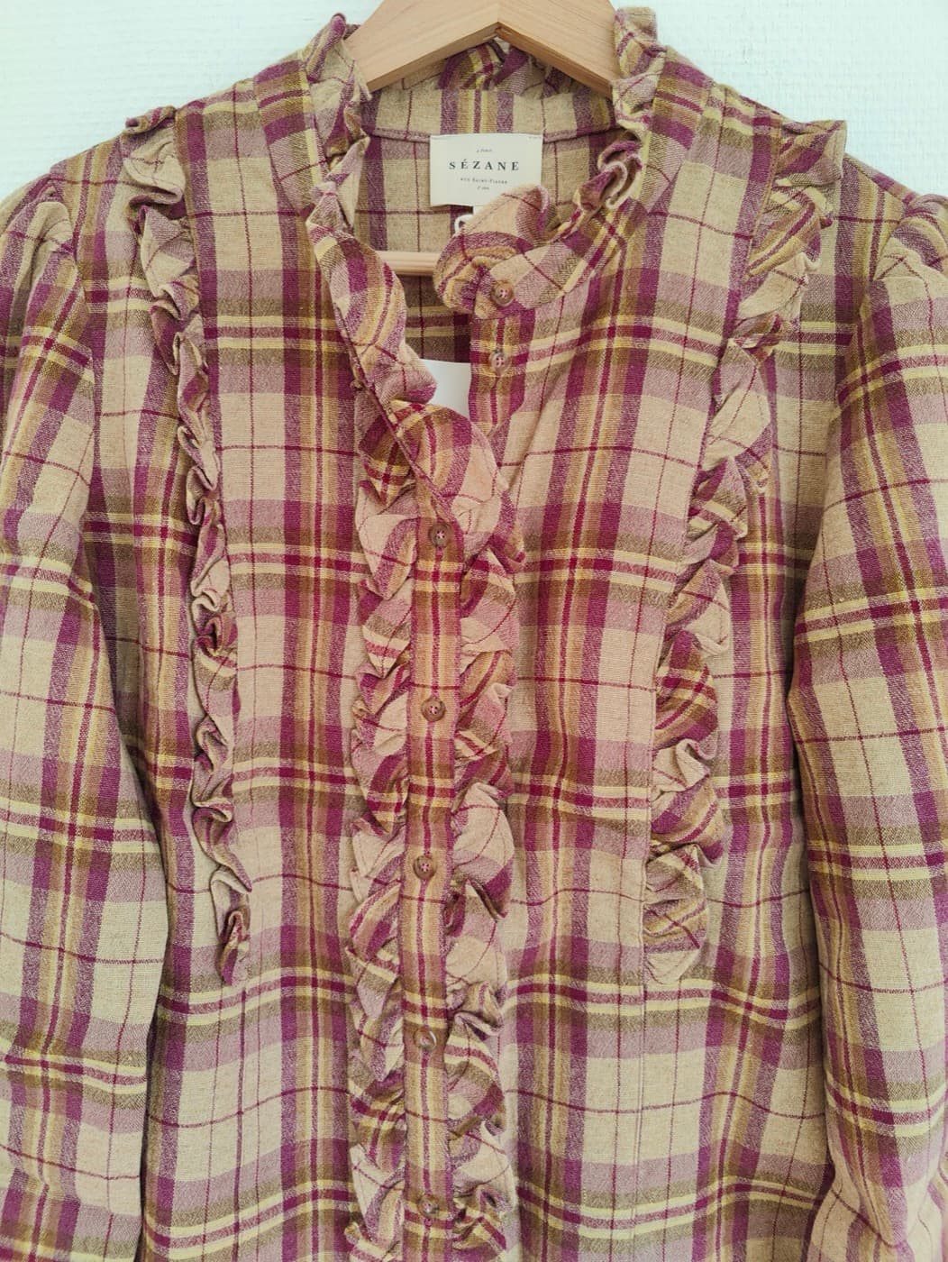 Chemise Sézane à carreaux tartan – Taille 40 — photo 2