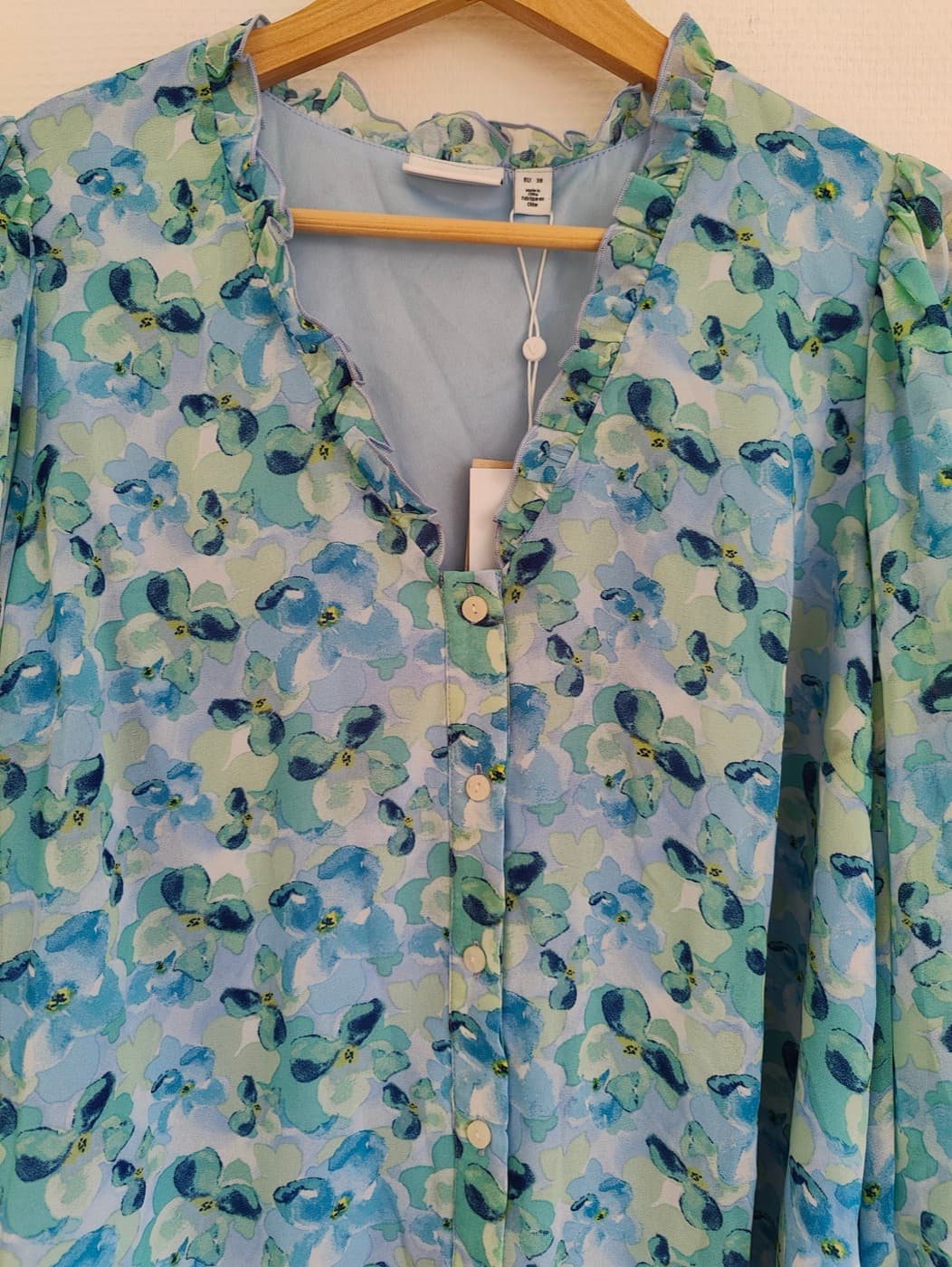 Chemise Vila à imprimé floral bleu – Taille 38 — photo 2