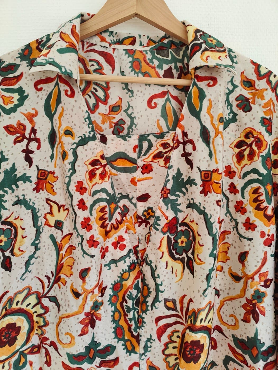 Blouse imprimée bohème à manches – Taille 42 — photo 2
