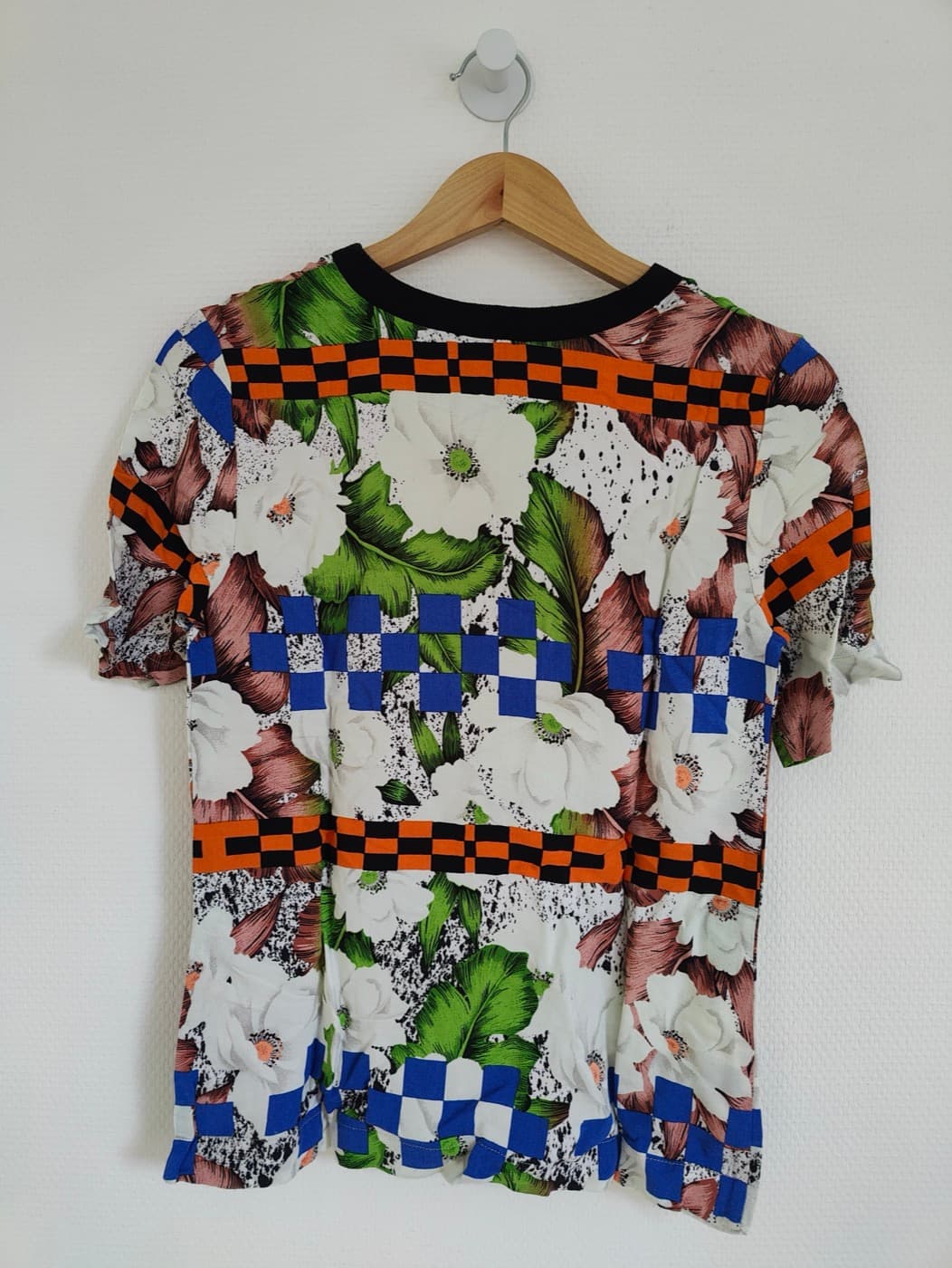 Top Topshop à imprimé floral et damier – Taille 34 — photo 4