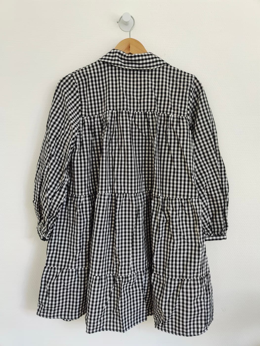 Robe Zara à imprimé vichy noir et blanc – Taille XS — photo 5