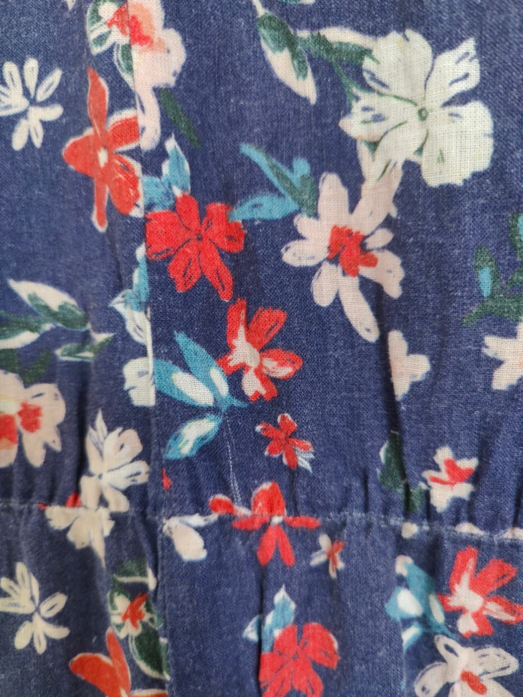 Robe Mango à imprimé floral sur fond marine – Taille M — photo 5