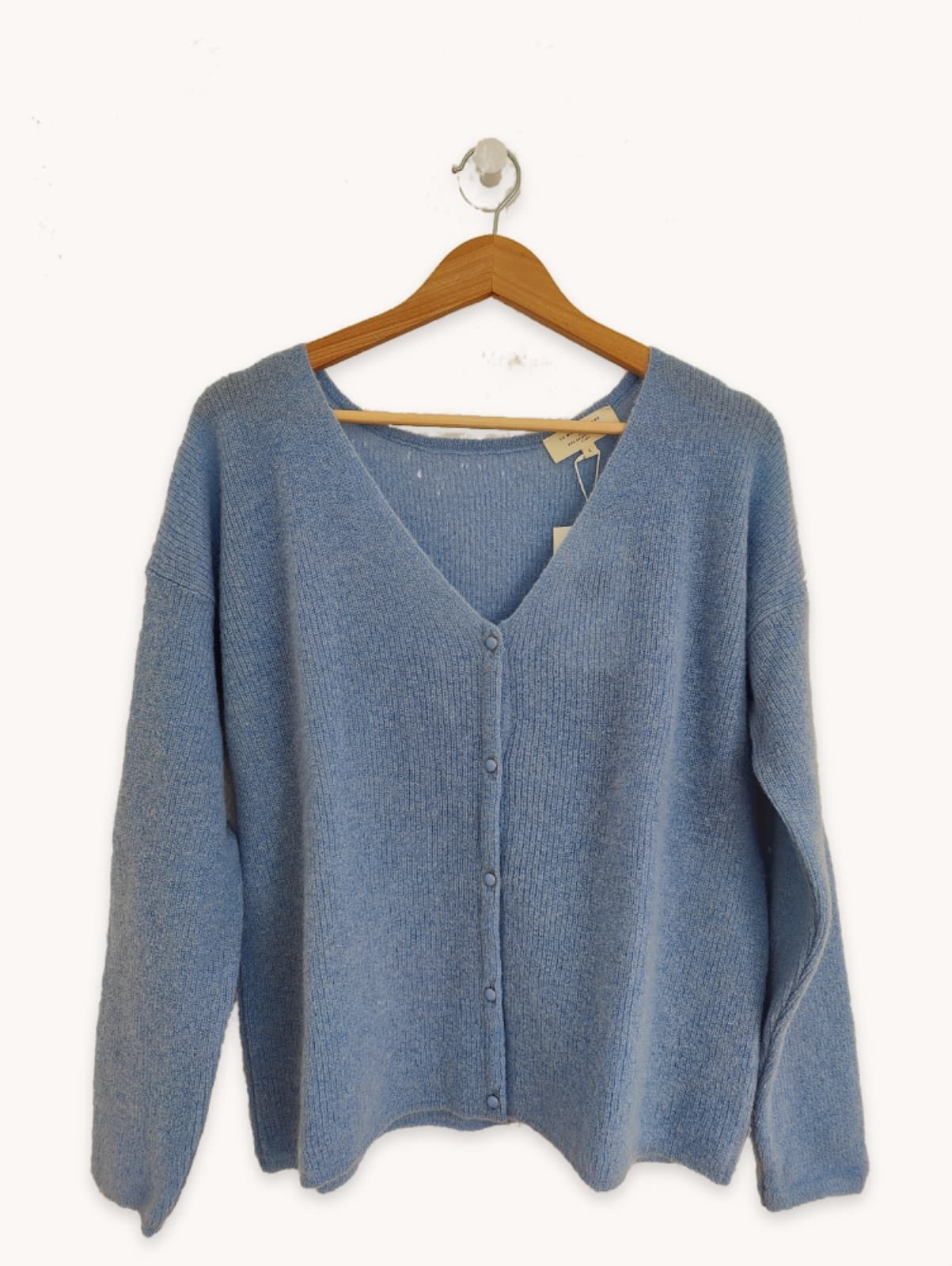 Gilet Sézane en mohair bleu ciel – Taille L — photo 2