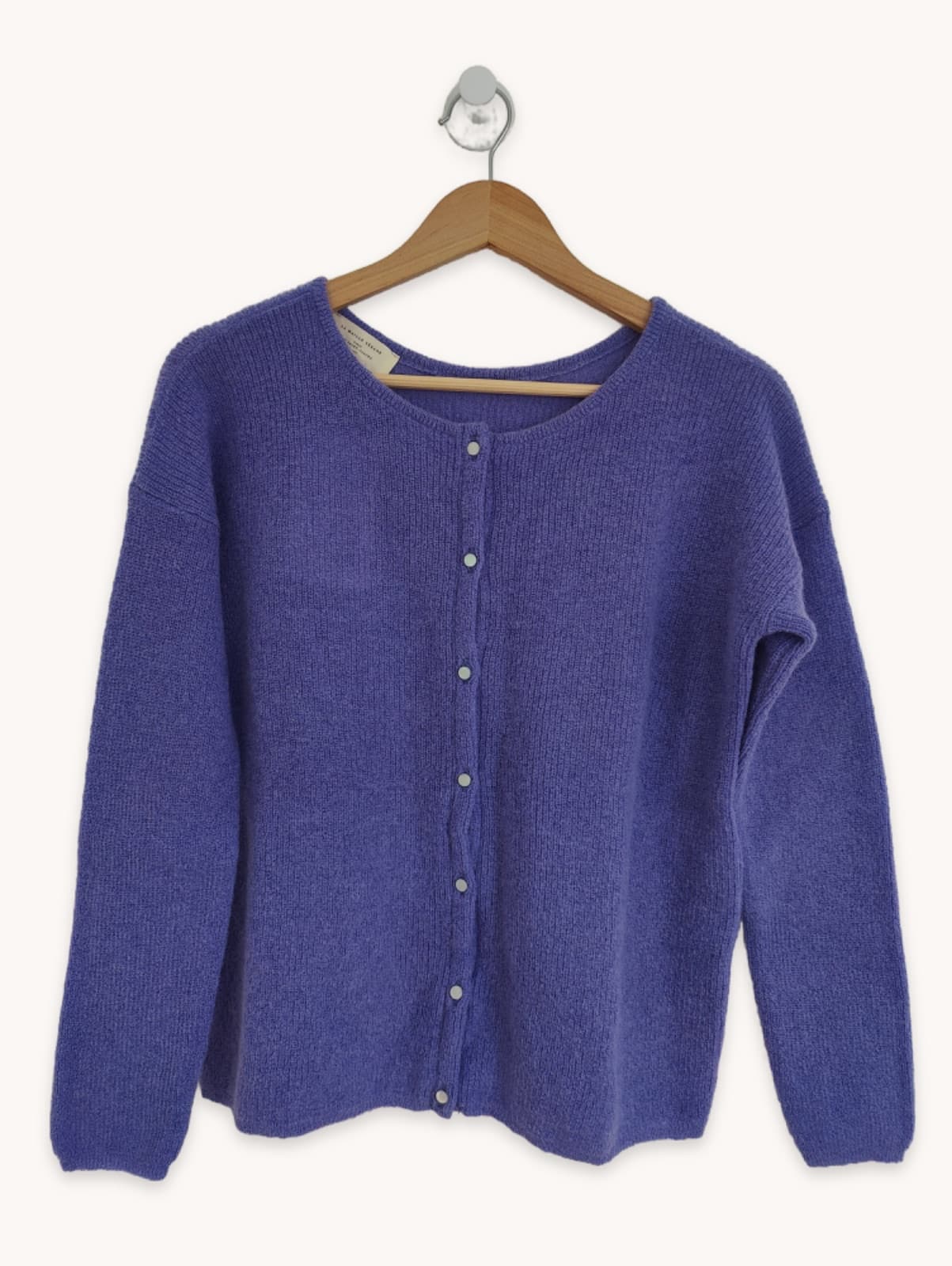 Cardigan Sézane en mohair violet – Taille S — photo 2