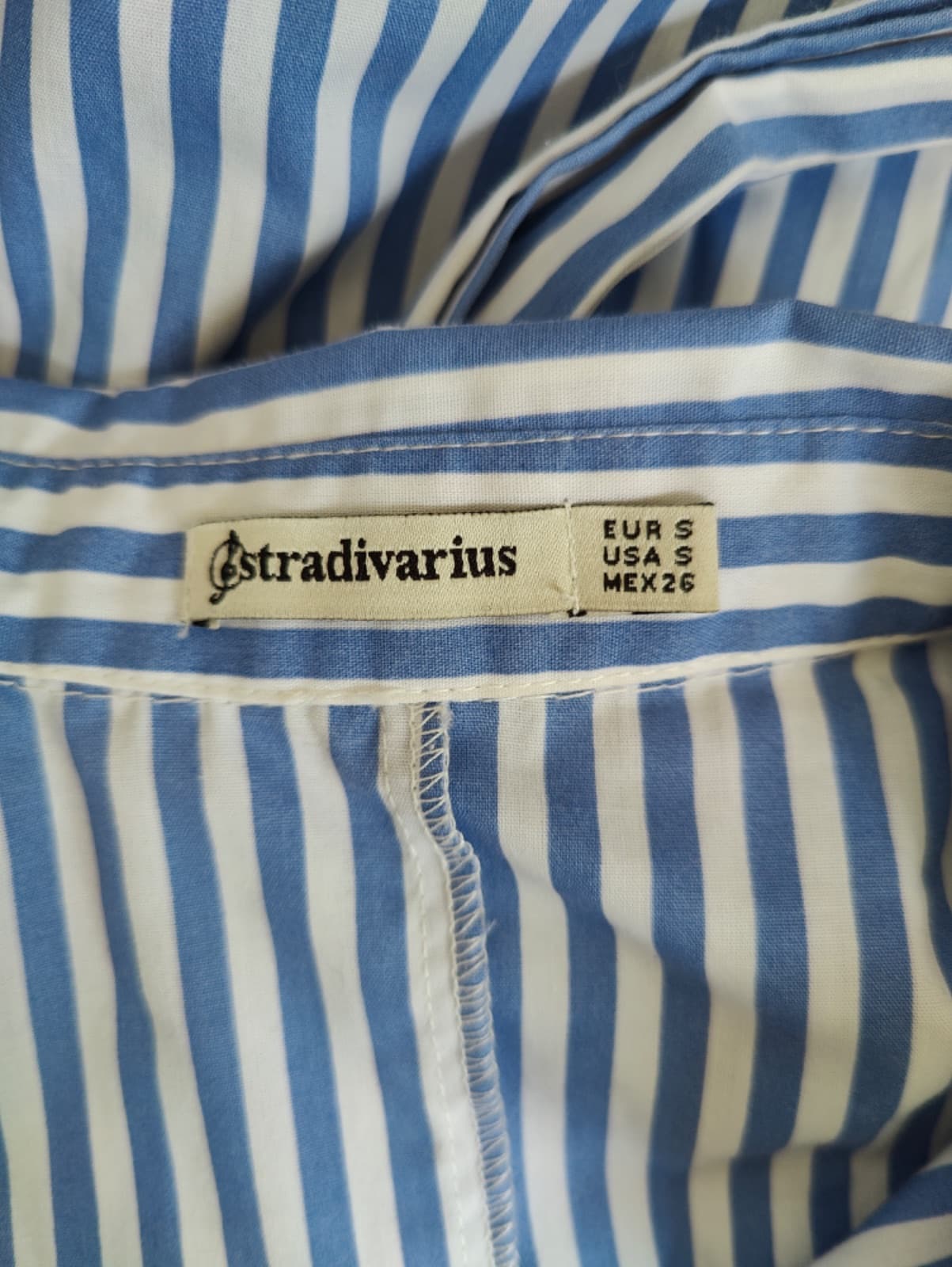 Robe Stradivarius rayée bleu et blanc – Taille S — photo 4