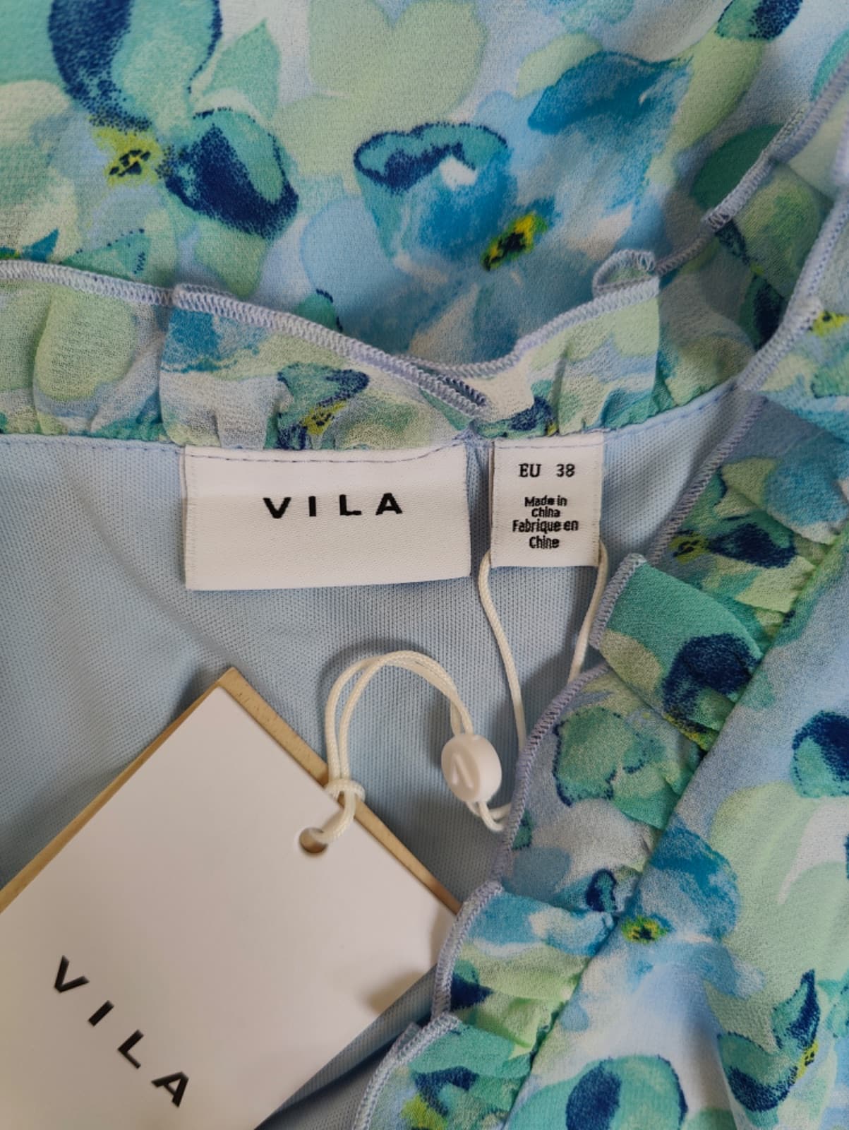 Chemise Vila à imprimé floral bleu – Taille 38 — photo 5
