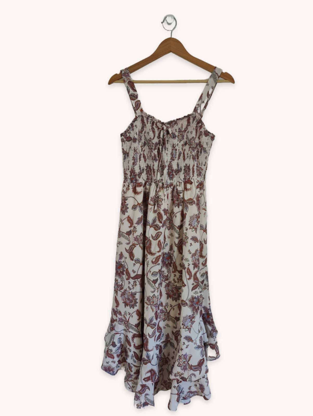Robe Grace Karin à imprimé floral écru – Taille M