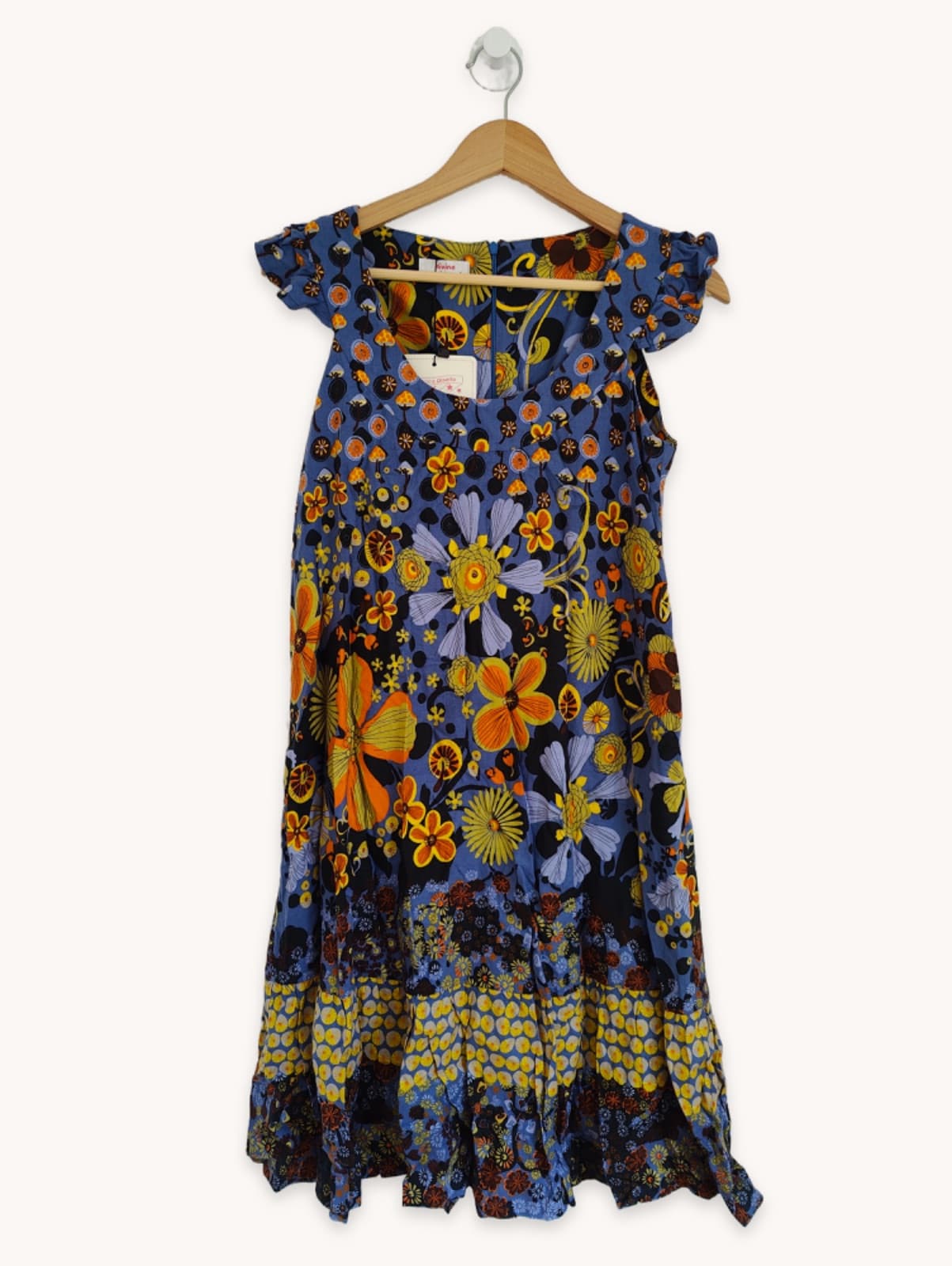 Robe Divina Providencia à imprimé floral rétro – Taille 38