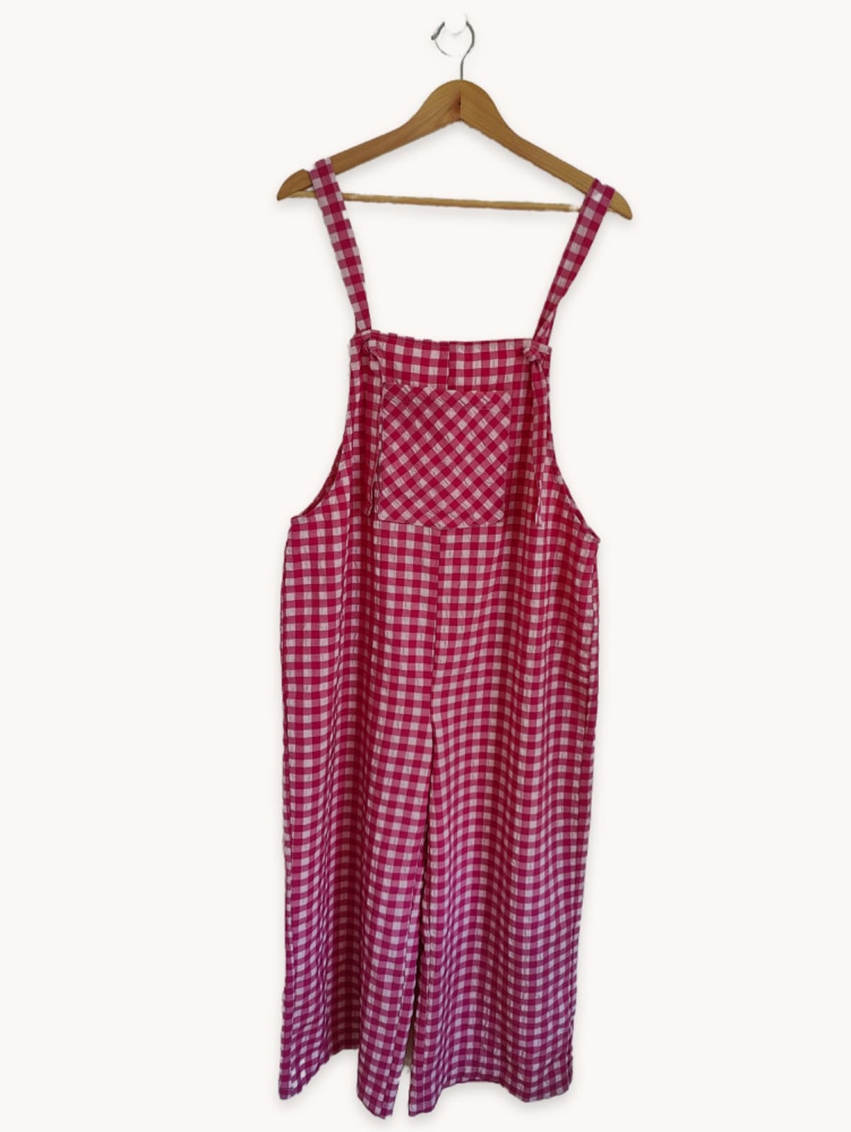 Salopette Lefties à imprimé vichy rose – Taille L