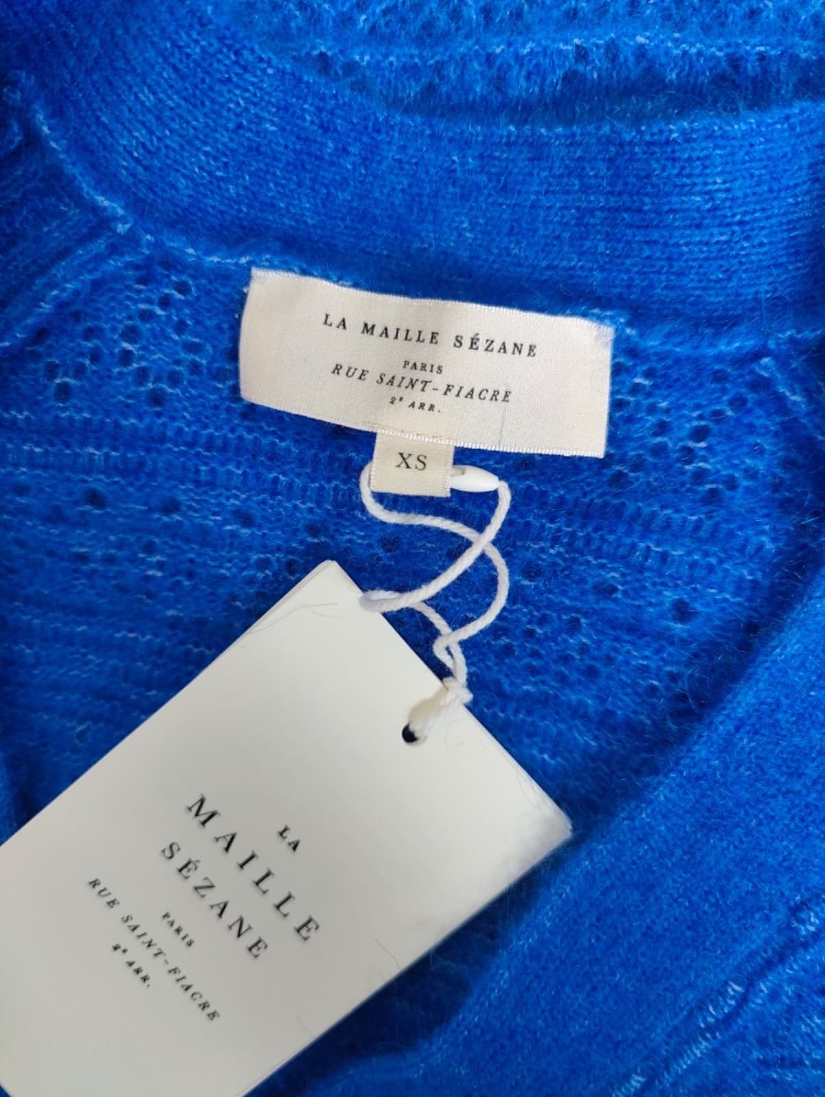 Gilet Sézane en mohair bleu roi – Taille XS — photo 5