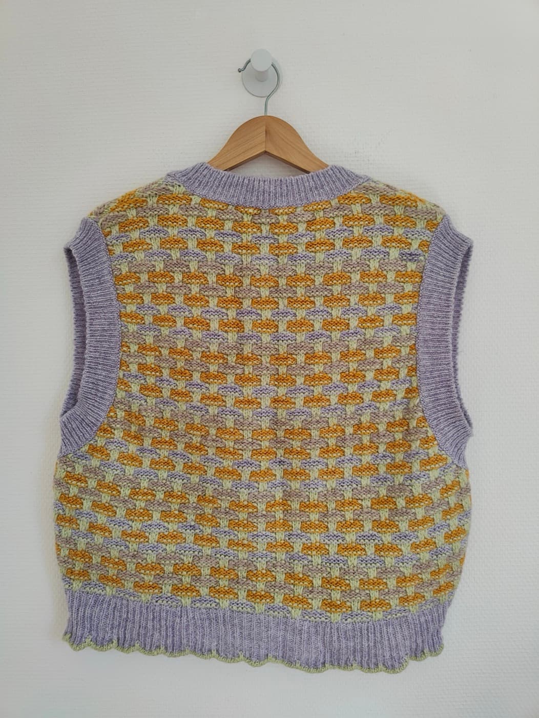 Pull Mango sans manches à motif jacquard – Taille L — photo 4