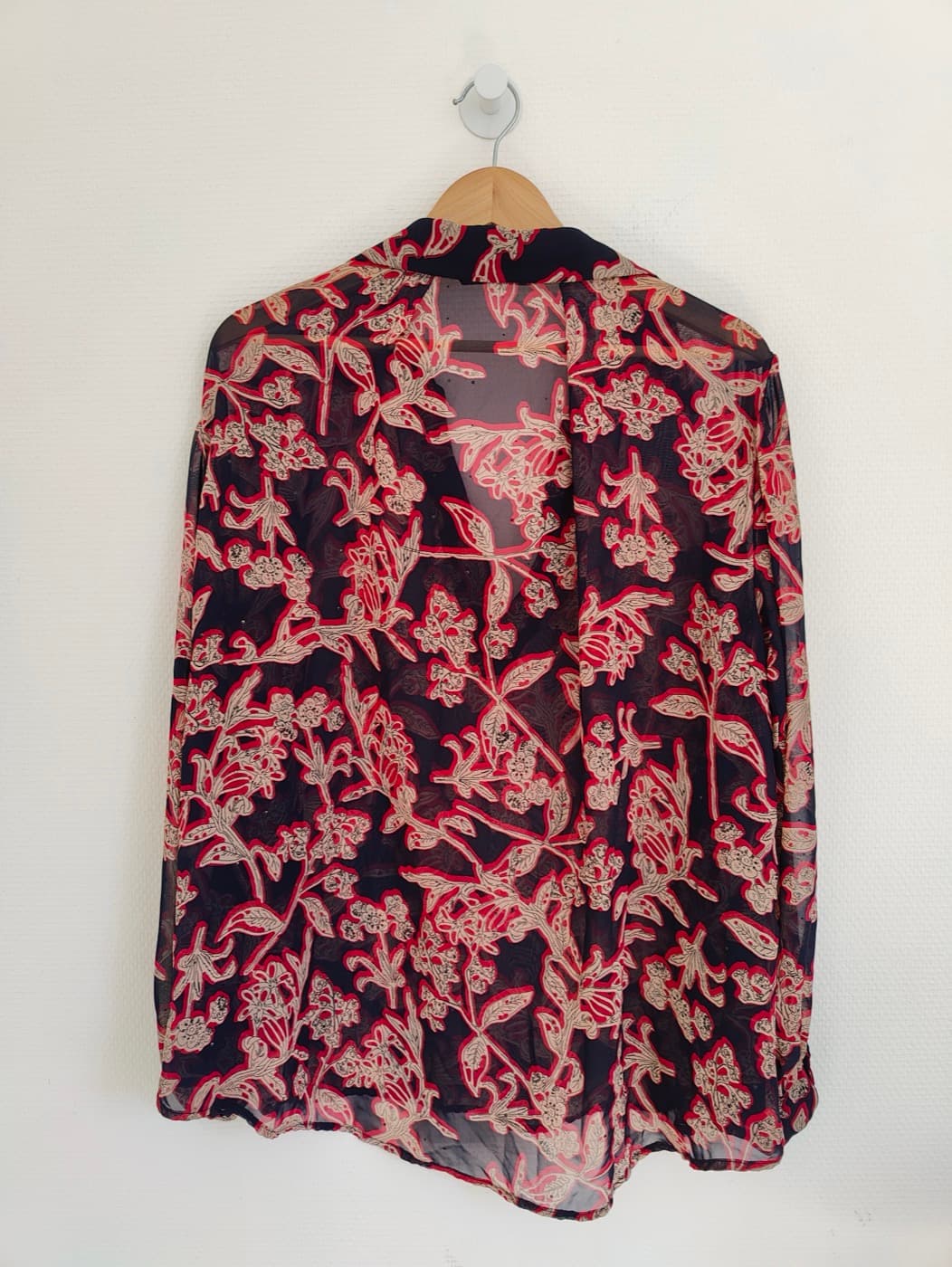 Blouse Zara en voile à imprimé floral – Taille L — photo 4