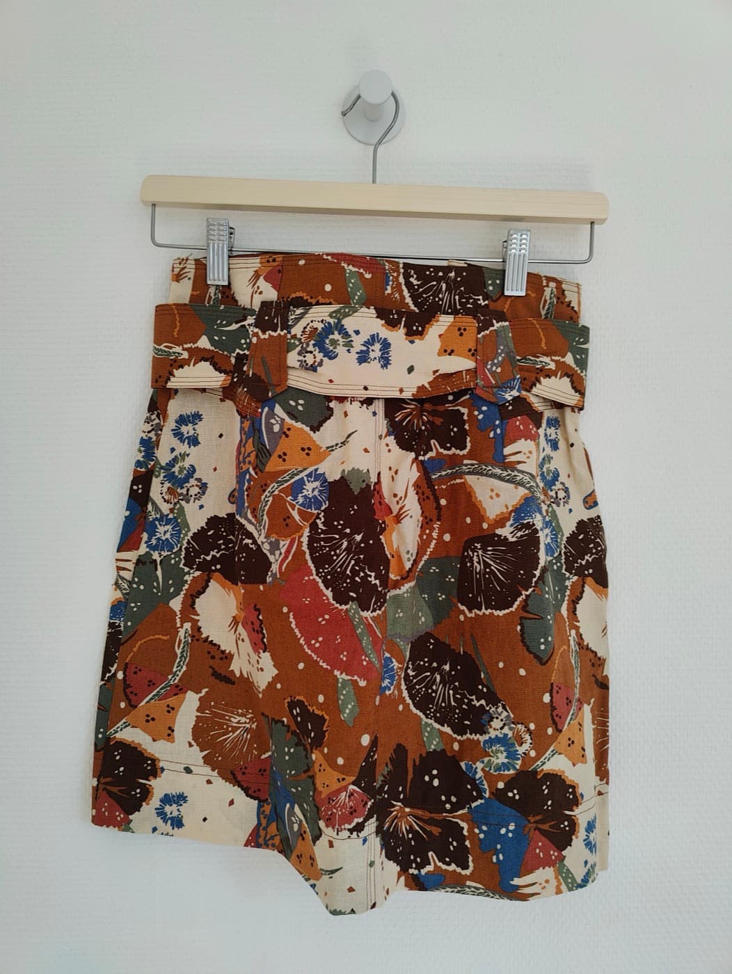 Jupe Sézane en lin à imprimé batik – Taille 34 — photo 4