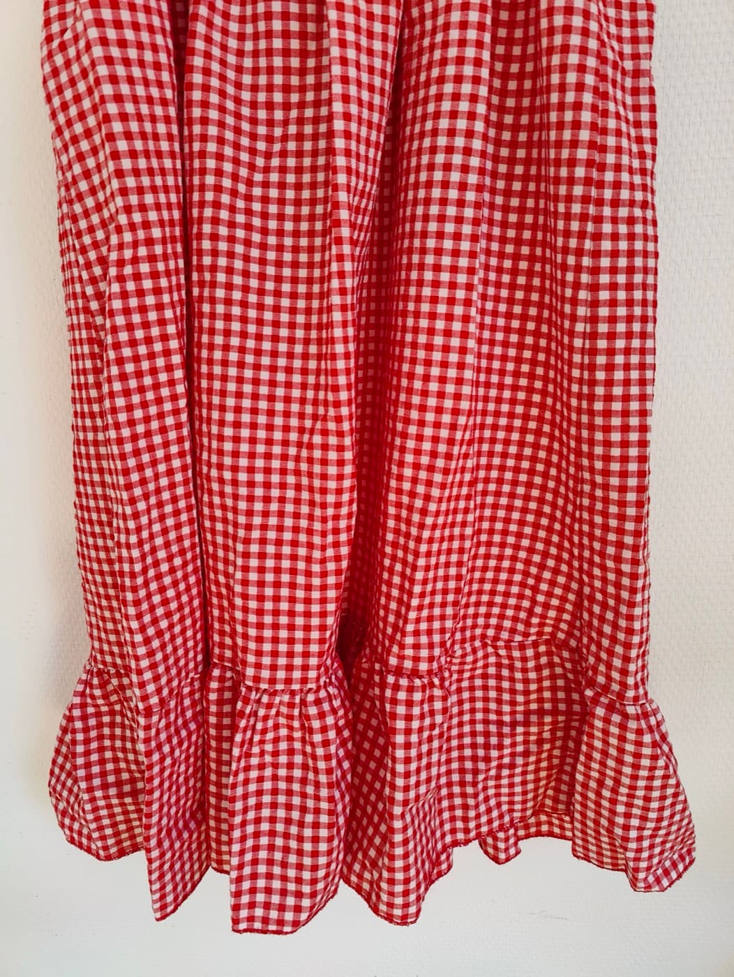 Robe à imprimé vichy rouge – Taille S — photo 3