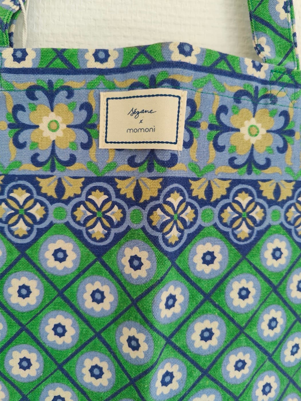Sac cabas Sézane x Momoni en coton imprimé — photo 2