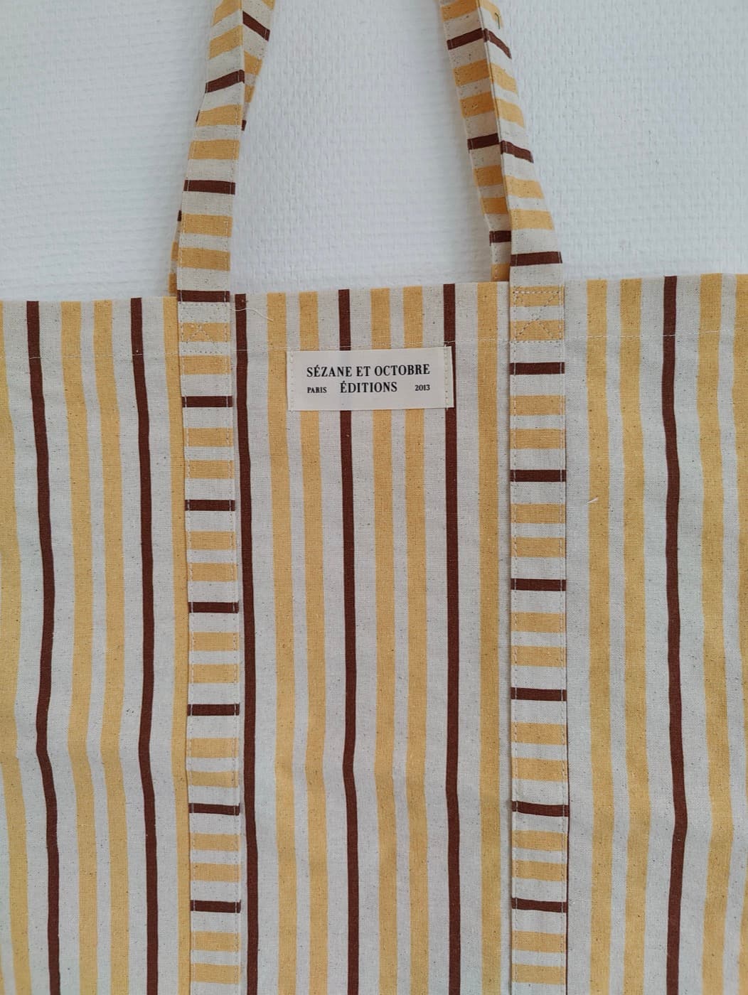 Sac cabas en toile rayée Sézane x Octobre Éditions — photo 2
