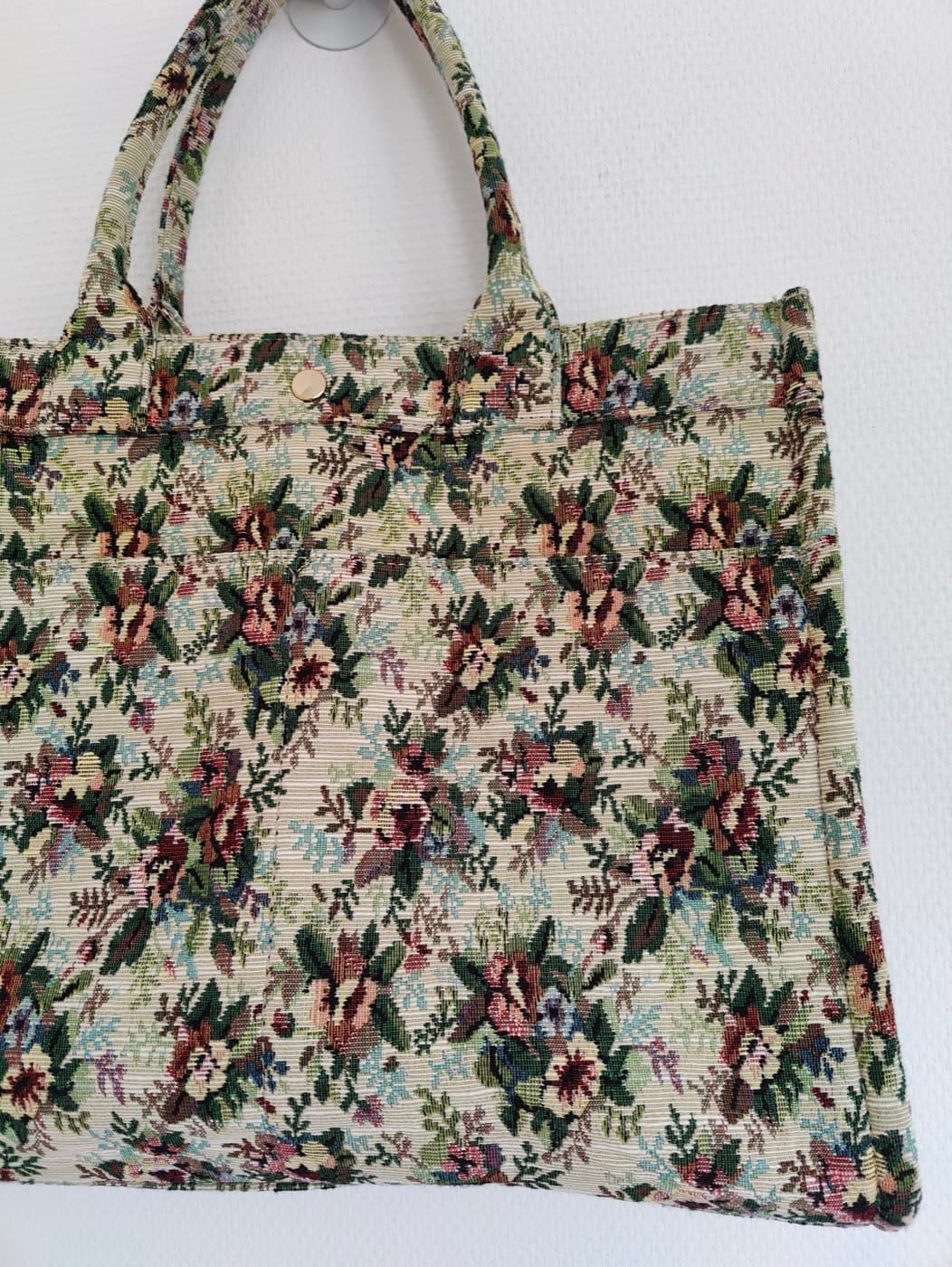 Sac cabas Sézane en jacquard floral — photo 2