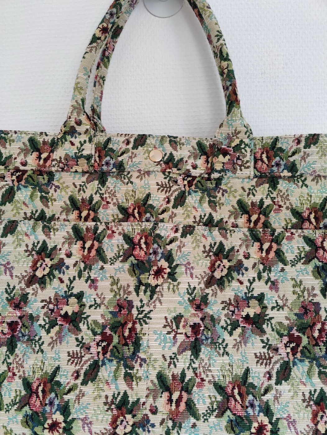 Sac cabas Sézane en jacquard floral — photo 3