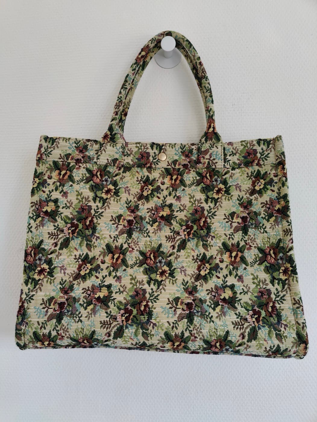 Sac cabas Sézane en jacquard floral — photo 4