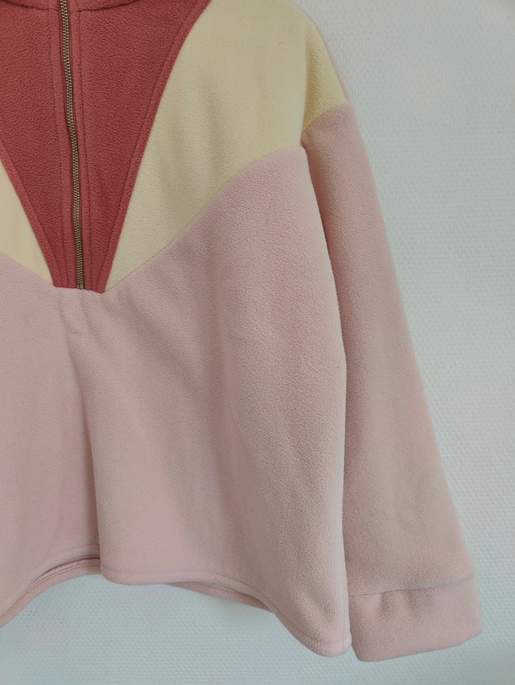 Polaire Sézane colorblock rose – Taille 46 — photo 3
