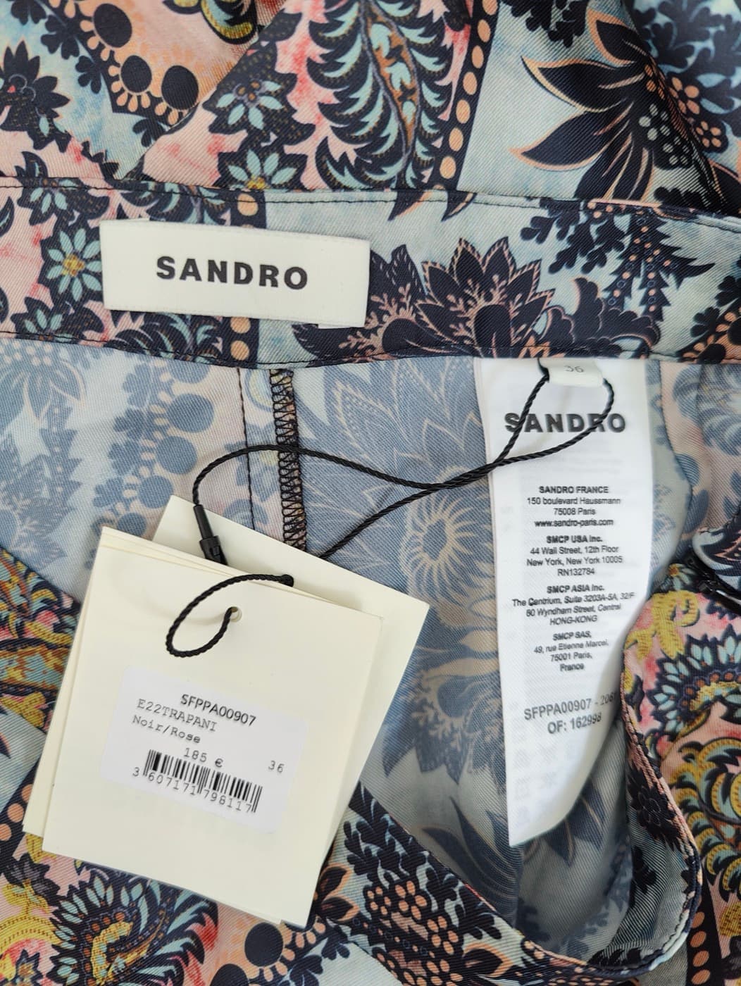 Pantalon large Sandro à imprimé paisley – Taille 36 — photo 5