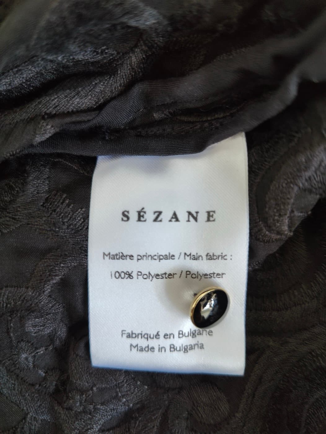 Blouse Sézane en dentelle noire – Taille 36 — photo 5