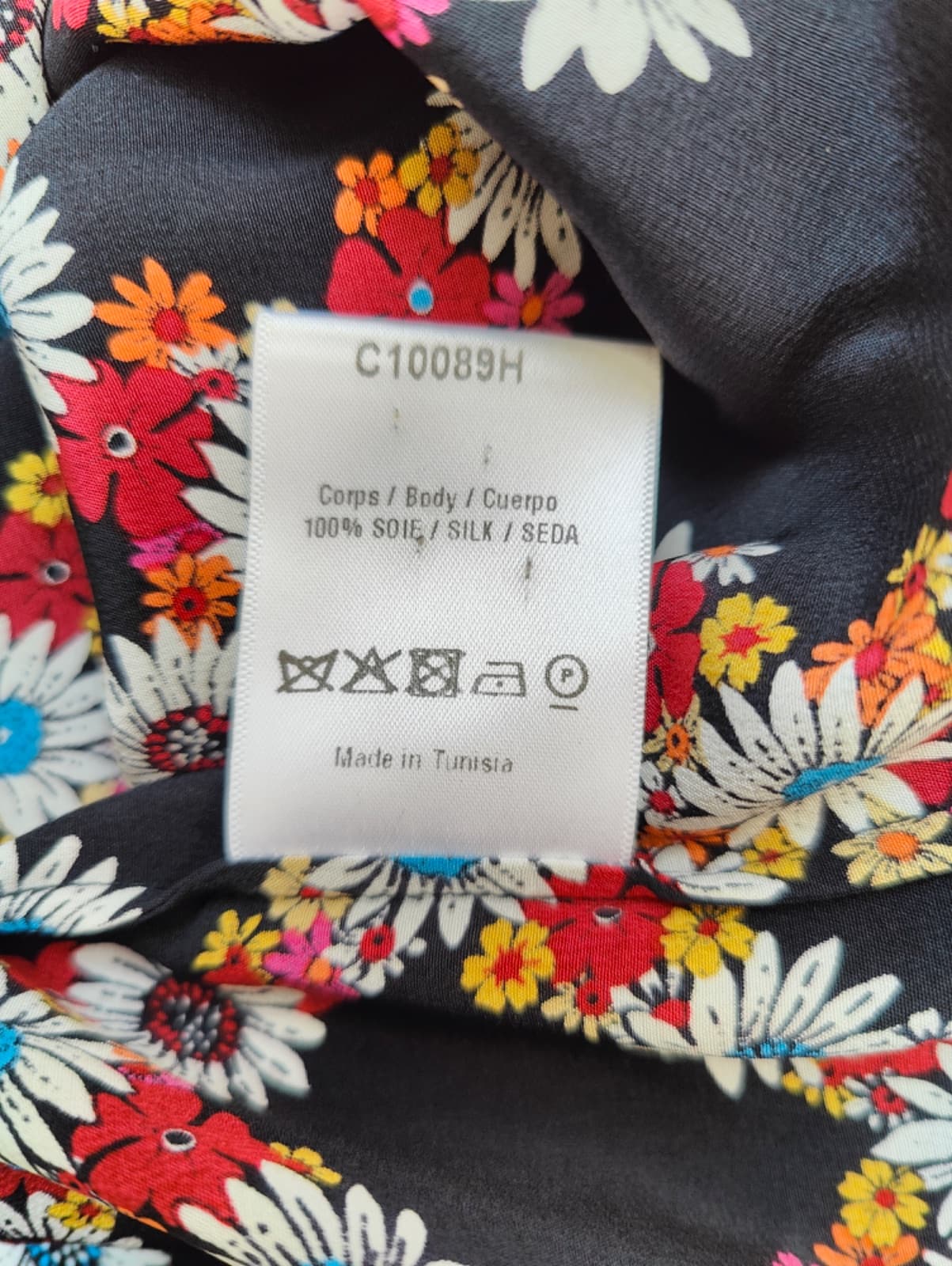 Chemise Sandro en soie imprimé floral – Taille 1 — photo 7