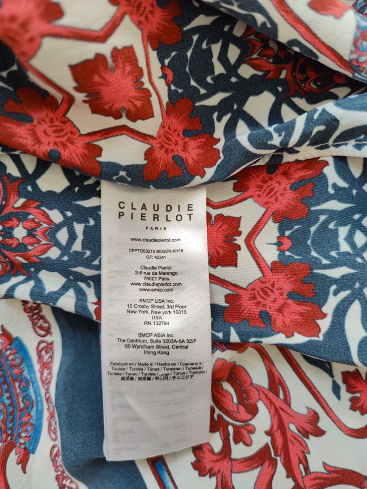 Blouse Claudie Pierlot à imprimé foulard – Taille 36 — photo 7