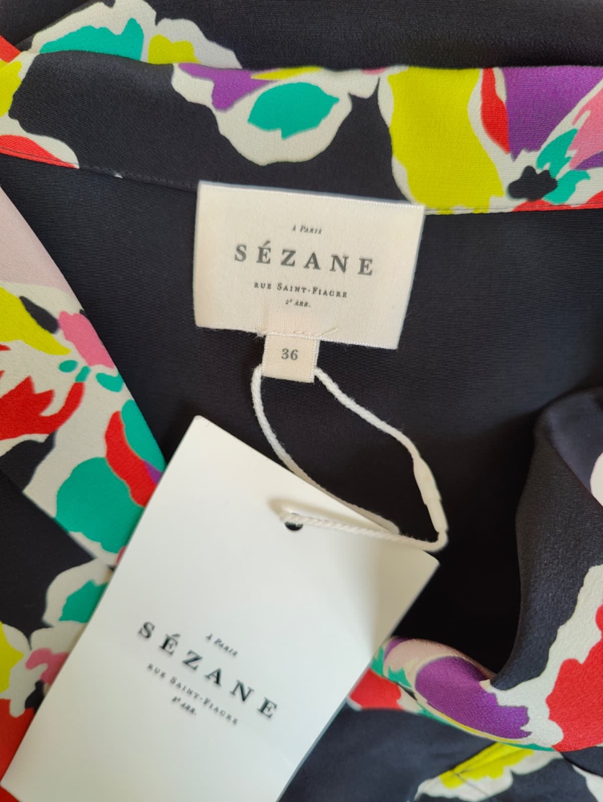 Chemise Sézane en soie imprimée – Taille 36 — photo 5