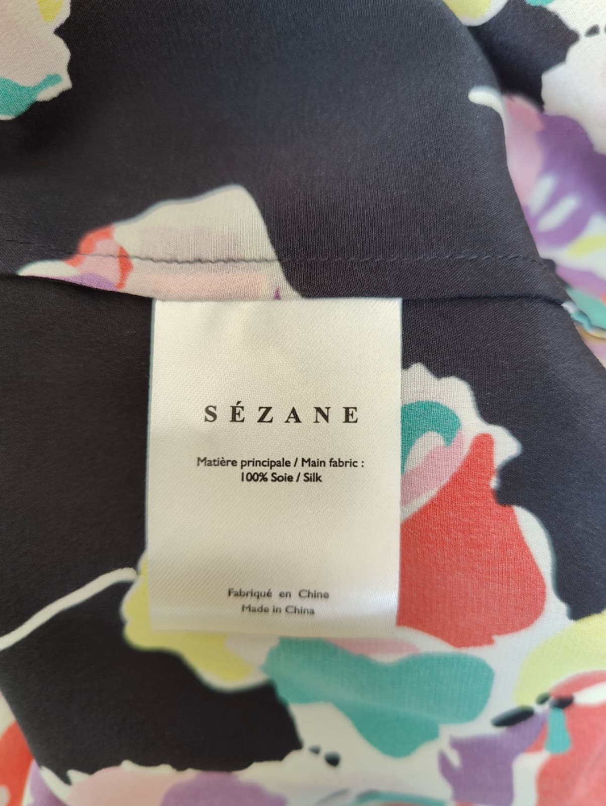 Chemise Sézane en soie imprimée – Taille 36 — photo 6