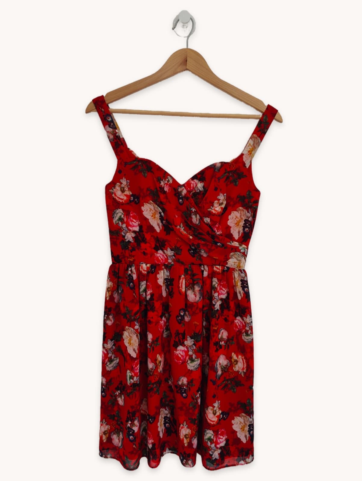 Robe The Kooples à imprimé floral rouge – Taille S
